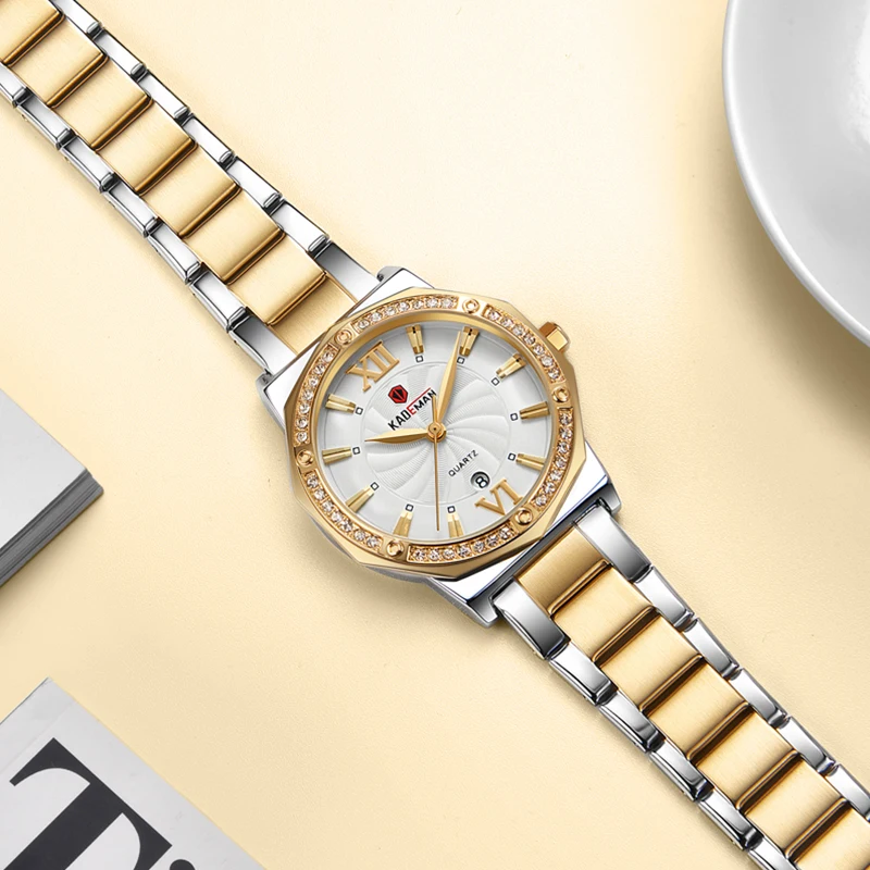 Женские часы KADEMAN новинка 2020 роскошные женские кварцевые под платье элегантные с