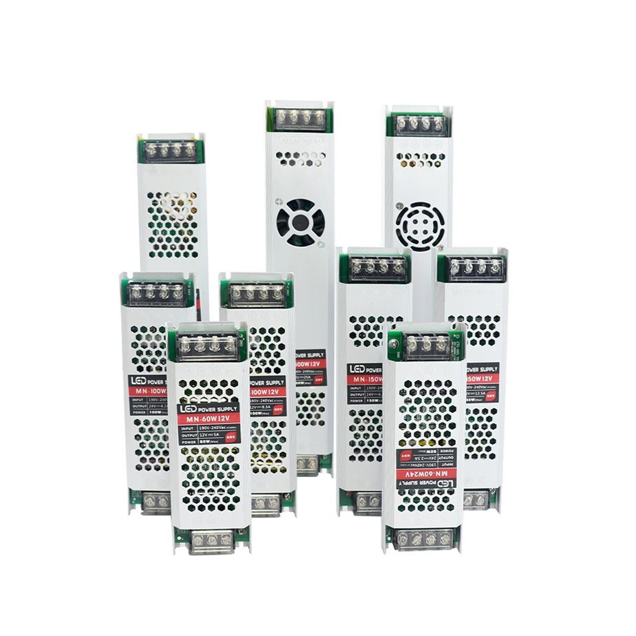 Ультратонкий источник питания для светодиодных лент трансформатор освещения на