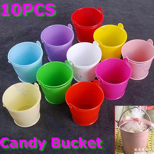 10 шт./лот поставка свадебвечерние мини милое ведро для шоколадных конфет