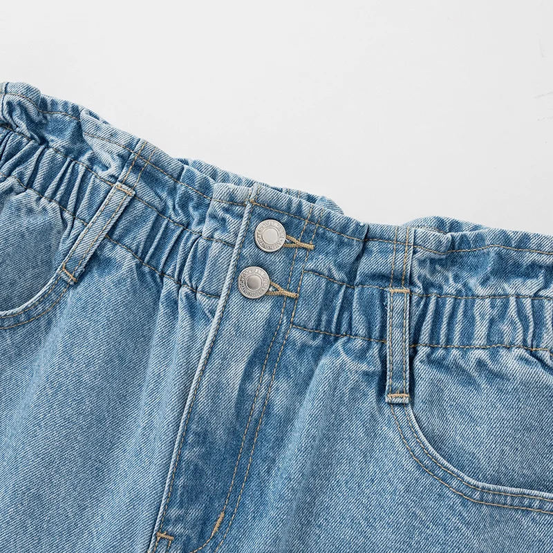 Джинсы SEMIR женские прямые свободные тонкие хлопковые штаны с высокой талией