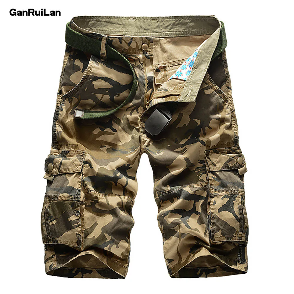 

Camouflage Camo Cargo Shorts Men 2021 New Mens Casual Shorts Male Loose Work Shorts Man Military Short Pants Clothing B0678