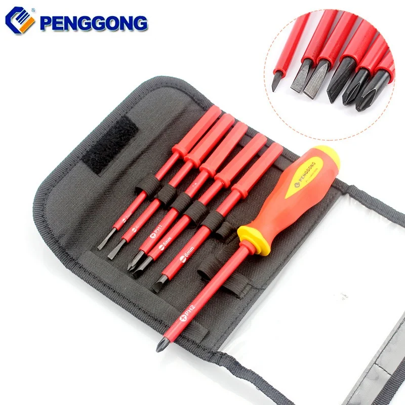 7pcsset Phillips Magnetic Screwdriver Set Precision Bit Home Appliances Repair Hand Tools 3mm/4mm/5mm/6mm | Инструменты