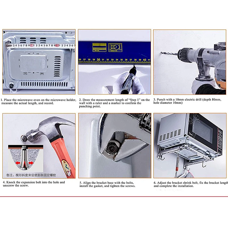 

Microwave Bracket with Cross bar, Microwave Holder, Oven and Other Brackets, Maximum Weight up to 40 kg