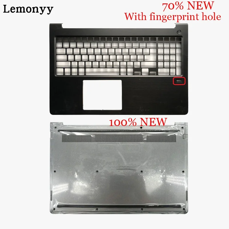 With holes D Корпус ноутбука для Dell Vostro 15 5568 V5568 темно-серый упор для верхней части корпуса/Нижняя крышка корпуса 0HJP49 0FCN57 0JD9FG - Цвет: With holes D