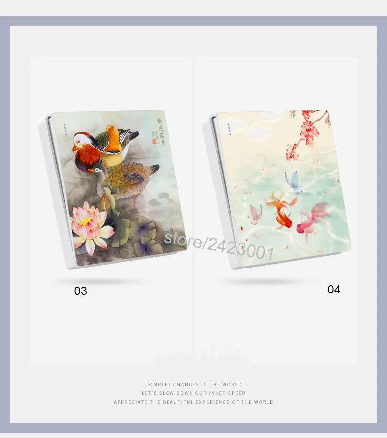 Тип 86 арт переключатель гнездо 1 2 3 4 банда 1 2 way wintersweet Цветок Птица ividuality креативная декоративная панель ТВ компьютерная розетка