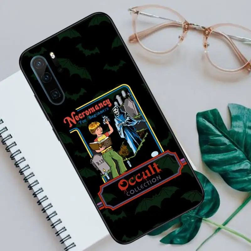 

Funny Halloween Satan Vintage Let's Summon Demons Phone Case For Huawei honor Mate P 9 10 20 30 40 Pro 10i 7 8 a x Lite nova 5t