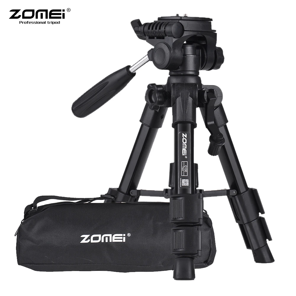 ZOMEI Q100 52 см/20 &quotлегкий алюминиевый мини штатив для путешествий с быстроразъемной