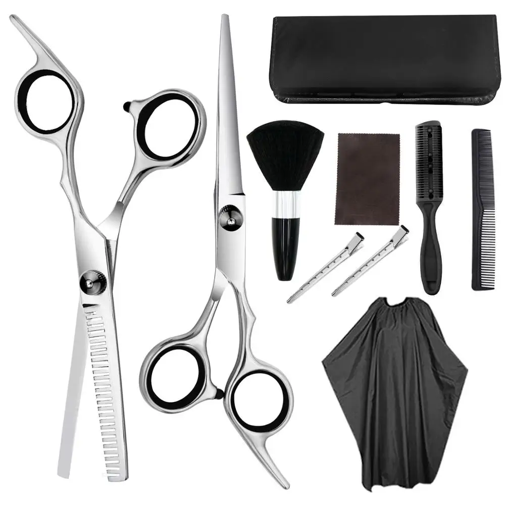 

9pcs Professional Hairdresser Scissors Set Hair Scissors Hairdressing Thinning Scissors Hair Cutter Comb For Salon Barbers Use