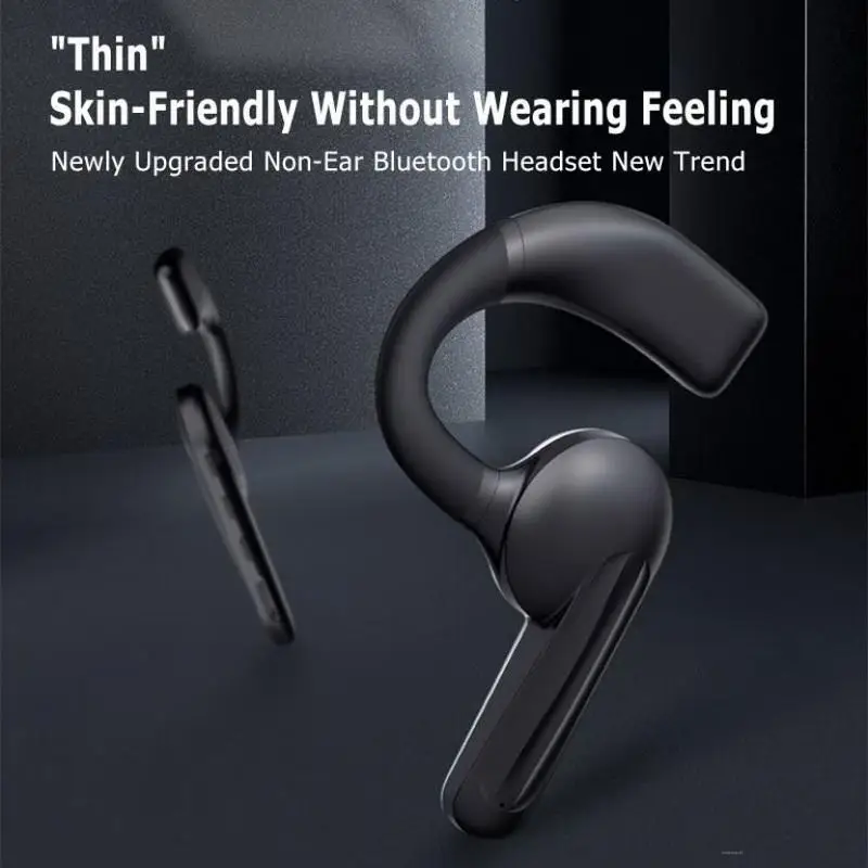 

Bluetooth Headset Does Not Enter The Ear Bone Conduction Concept Ear-hanging Type Very Long Standby Sports Wireless Single-ear