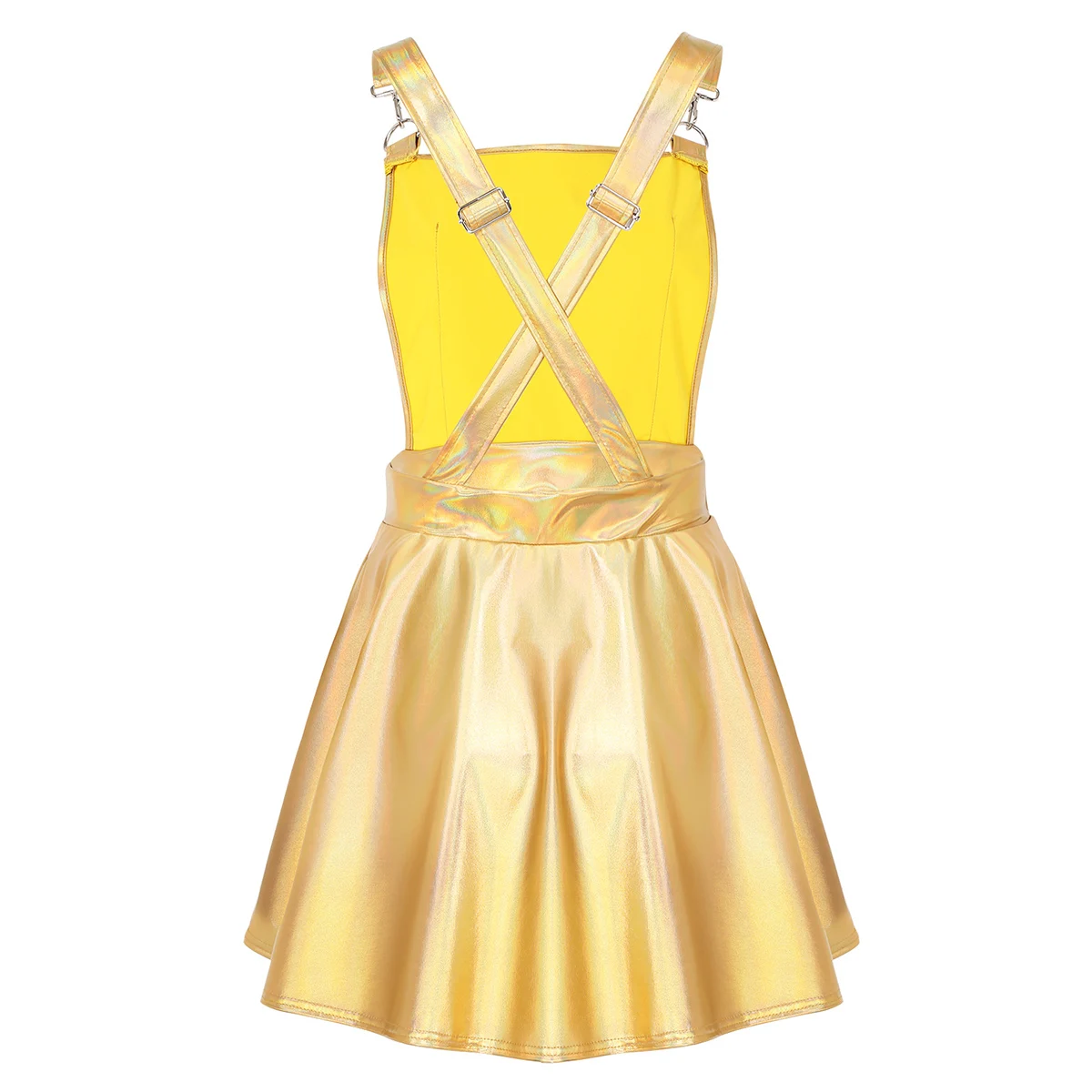 Женские блестящие металлические голографические Регулируемые широкие лямки