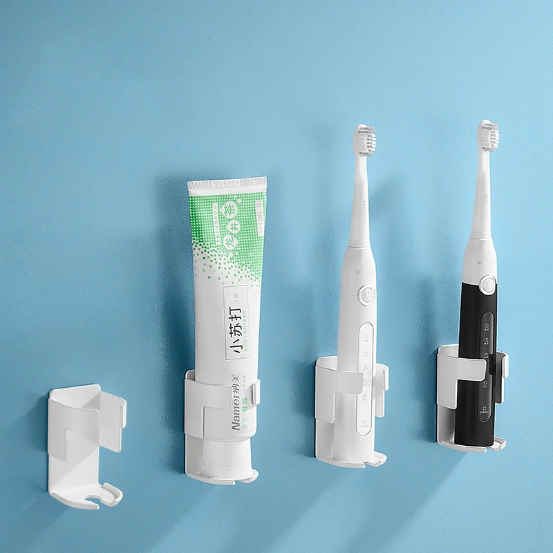 

Home Electric Toothbrush Holder Wall-Mounted Holder Stand Rack Organizer Electric Toothbrush Space Saving Bathroom Accessories