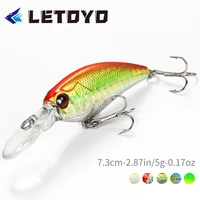 letoyo crankbait fishing bait 73mm 5g sinkning hard lure wobblers artificial hard bait depth 0 1m sea bass pike trout tackle