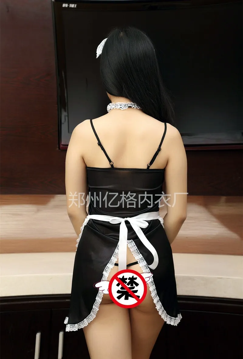 

Maid Uniform Costumes Role Play 2020Women Sexy Lingerie Hot Sexy Underwear Lovely Female White Lace Erotic Costume Porno