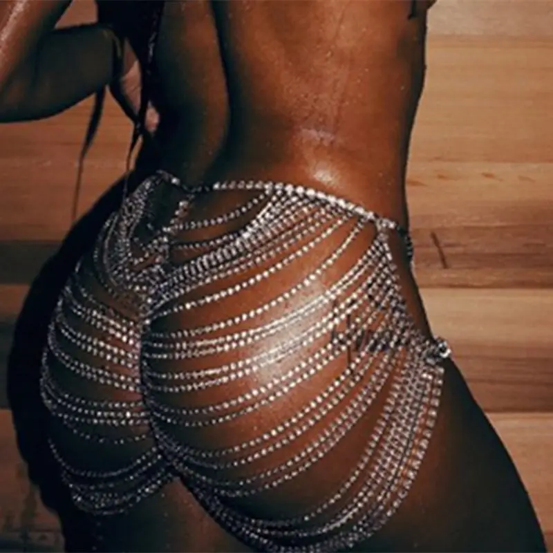 

Stonefans Rhinestone Multilayered Belly Chain Sexy Jewelry for Women Club Crystal Waist Body Chain Party Dress Body Jewelry Gift