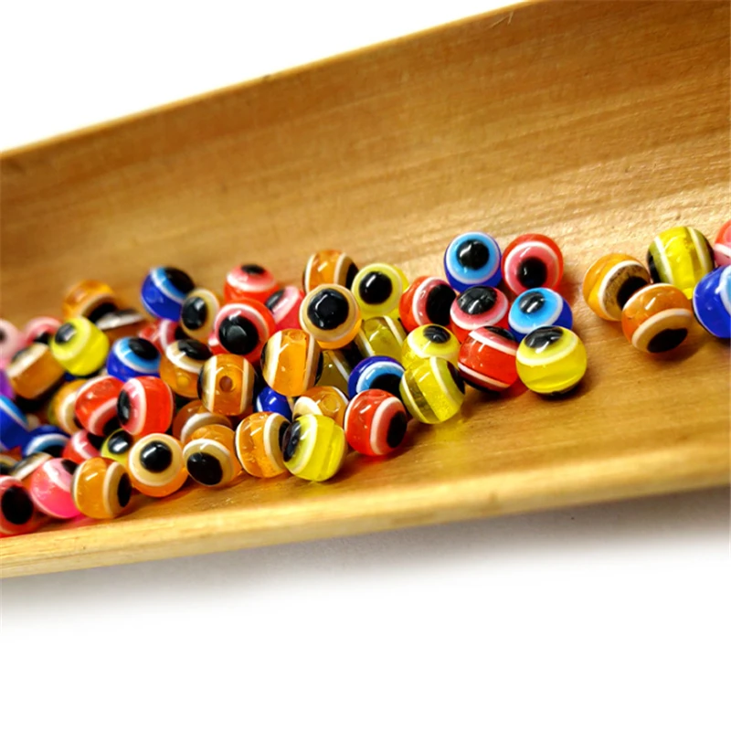 30pcs 5/6/8mm Fish Eye Fishing Beads Mixed Color Carolina Rigs Taxes Rigs Fishing  Acrylic Beads DIY Kit Bass Fishing Tackle