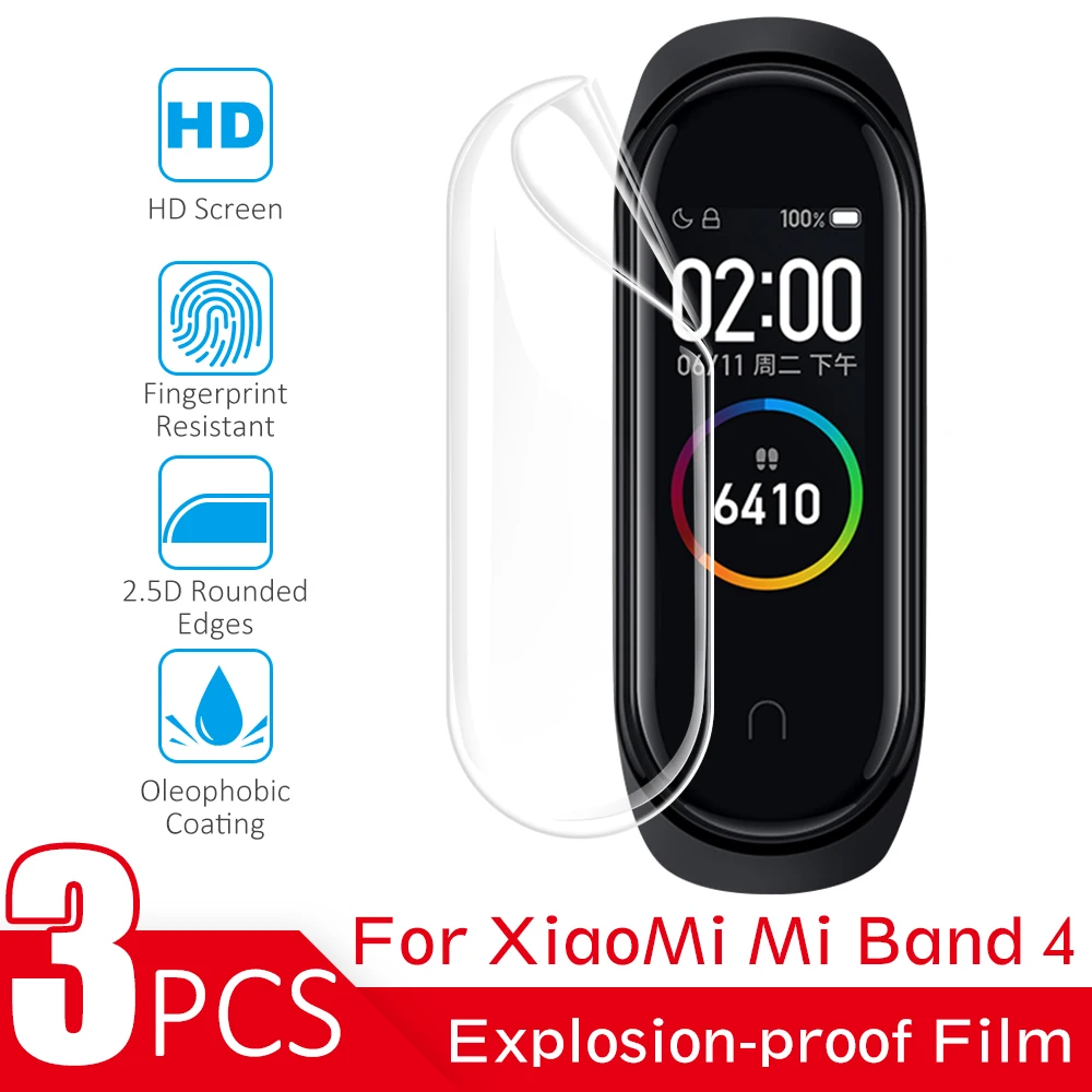 Защитная пленка mi band 4 для умного браслета xiaomi экрана часов не
