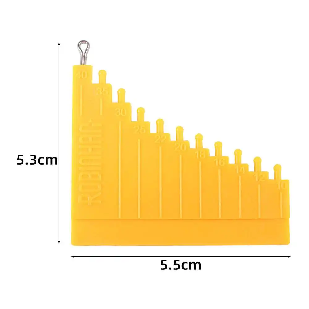 

1pc Creative New Yellow Hair Gauge Tool For Carp Hair Rigs Carp Fishing Accessories 5.5x5.3CM Fishing Professional Accessories