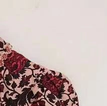 

2021 Early Spring New Puff Sleeve Half High Neck Floral Diamond Printed Dress Women Dress