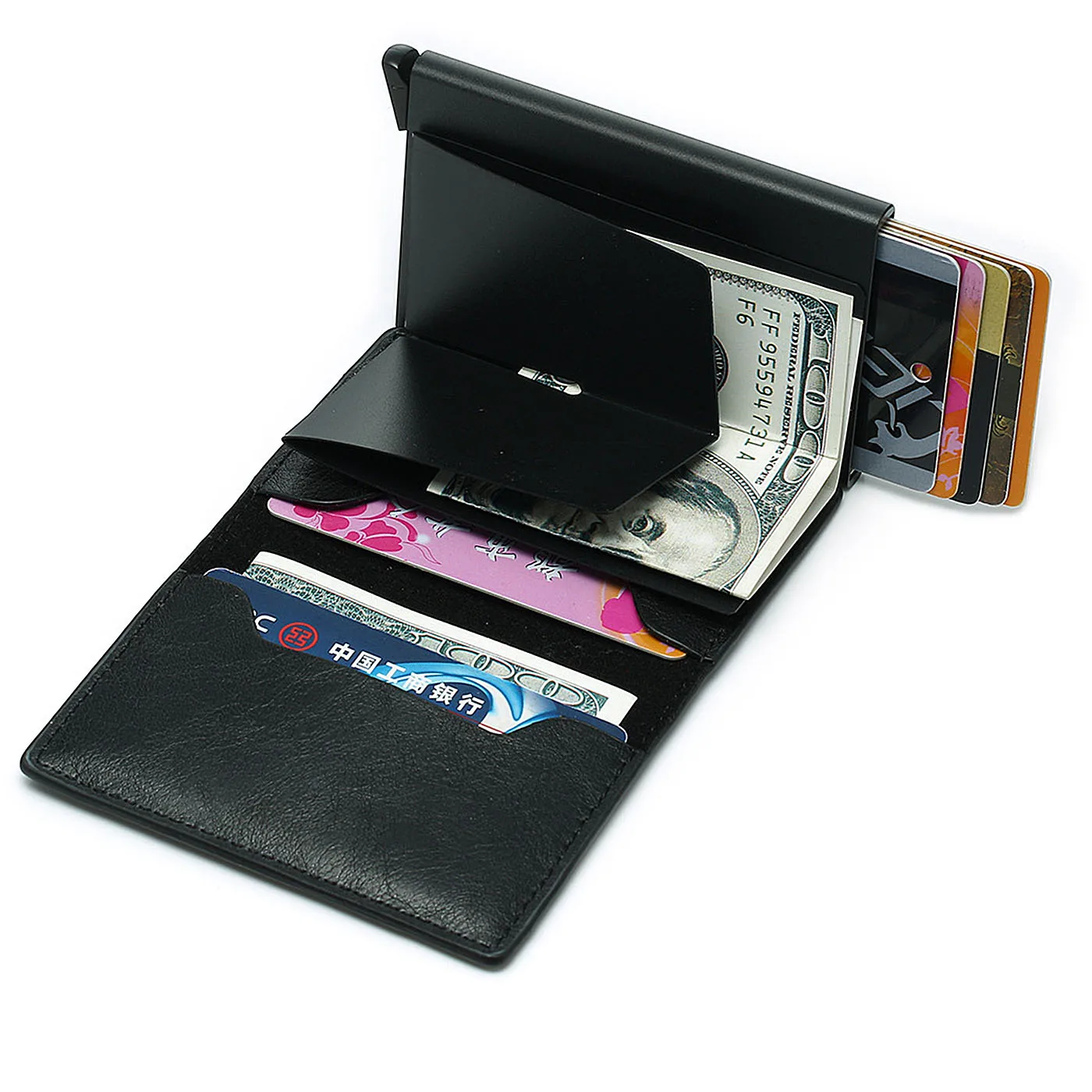 2019 модный мужской кредитный держатель для карт Анти RFID Блокировка кожаный