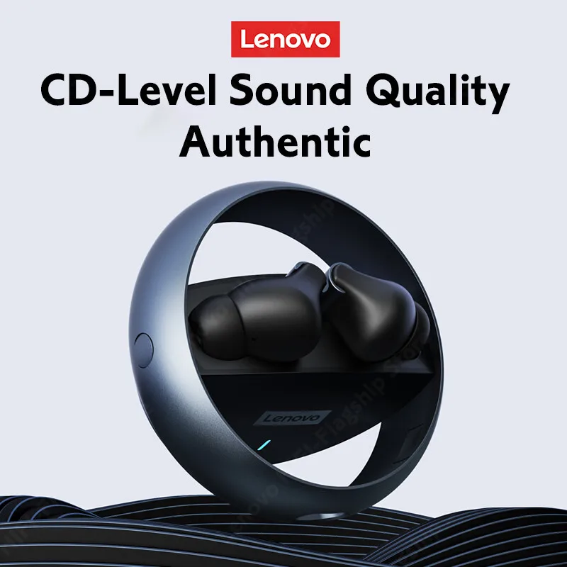 New Original Lenovo LP60 TWS Earphone Wireless Bluetooth Headphones Rotatable Metal Cavity Ring Sport Gaming Headsets with Mic |