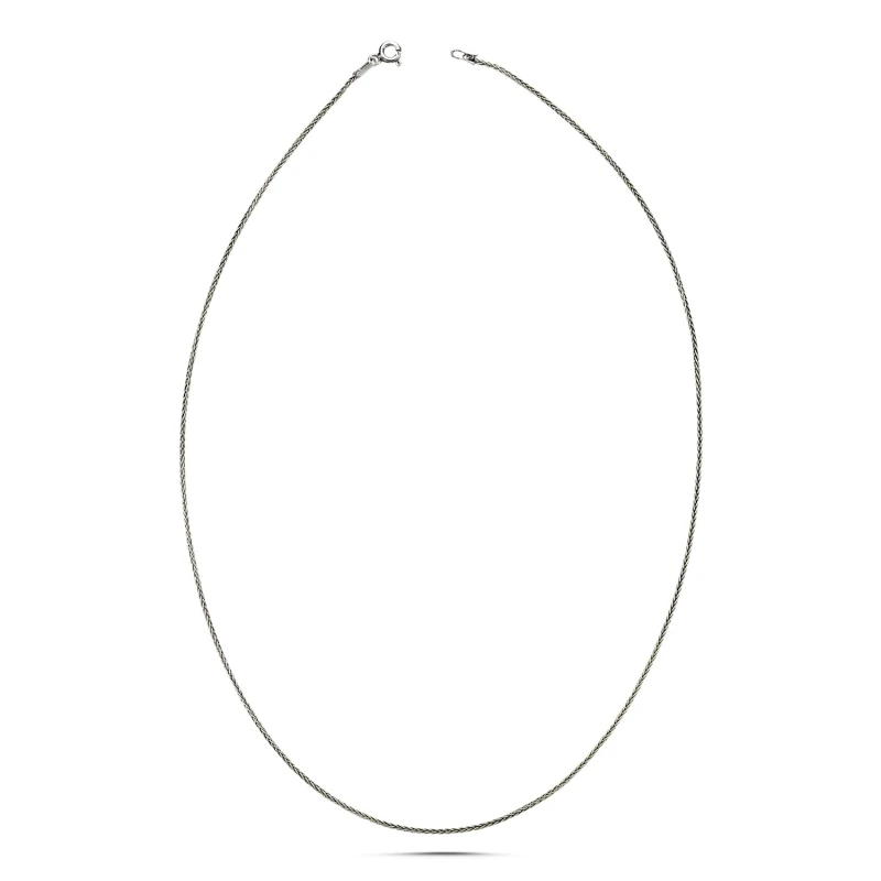 

Silverlina Silver 30 Micron Oxidized Spike Chain Necklace
