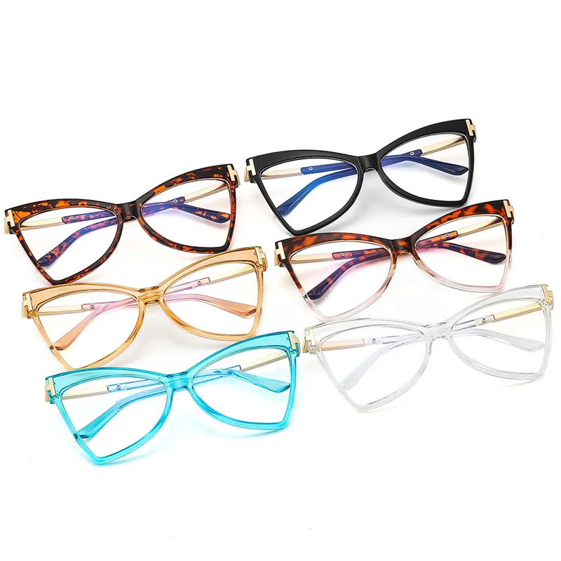 Женские очки в оправе кошачий глаз SHAUNA брендовые дизайнерские большого размера с