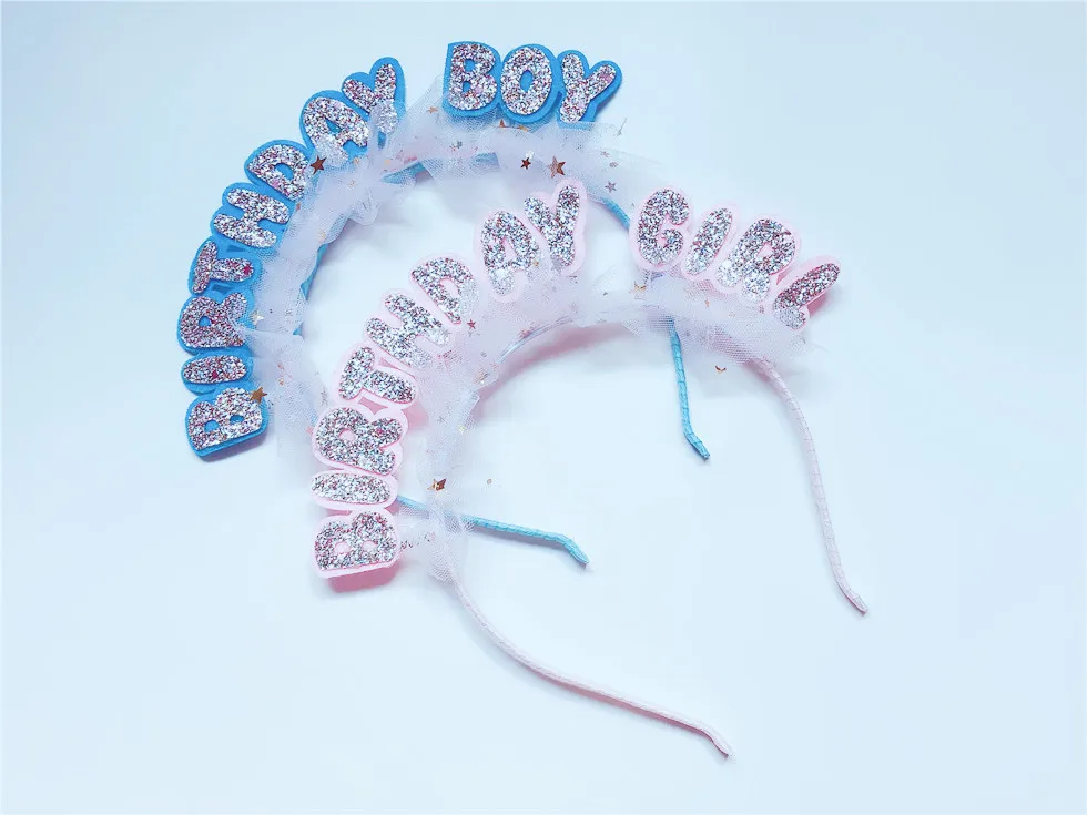 1 шт. модные милые блестящие повязки для волос на день рождения девочек палочки