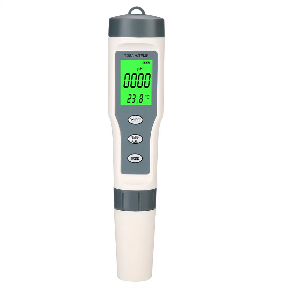 

3 in 1 Portable Digital TDS PH TEMP Meter Water Quality Tester Purity Handheld Test Pen for Pool Home Water Quality