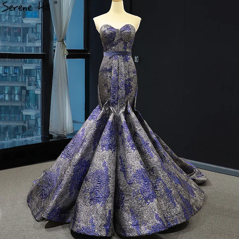 Синие серебряные Свадебные платья с открытыми плечами и русалочкой 2021 простые