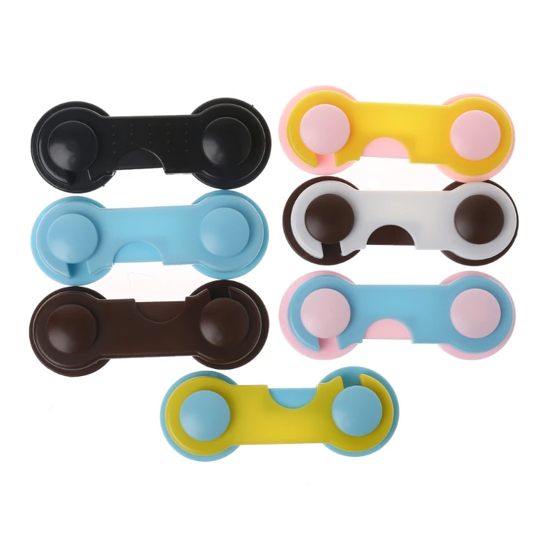 Puertas de seguridad para beb&eacute;s, cajones, armario para ni&ntilde;os peque&ntilde;os, protecci&oacute;n de seguridad, cerradura de pl&aacute;stico, cerraduras de armario, refrigerador, 4 Uds.-1