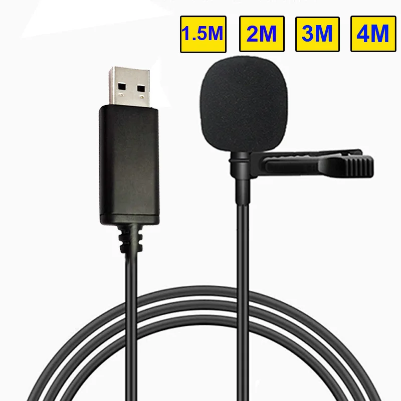 Микрофон петличный с USB разъемом 1 5/2/3/4 м|Микрофоны| |