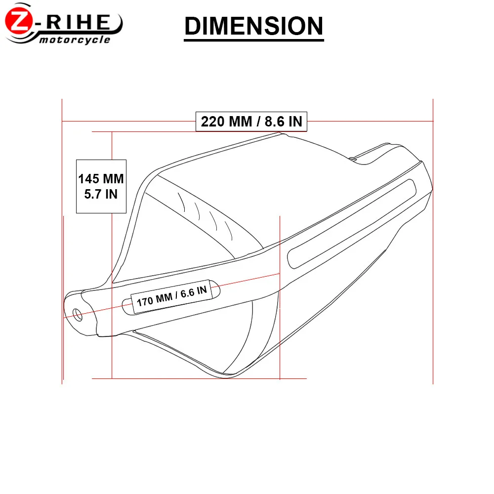 Универсальный мотоциклетный щиток для рук защитное снаряжение HONDA X 11 CB400 HORNET YAMAHA