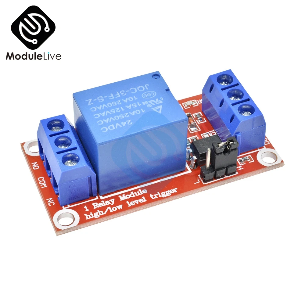 Одноканальная 1 канальная плата релейного модуля постоянного тока 12 В 24 экран со