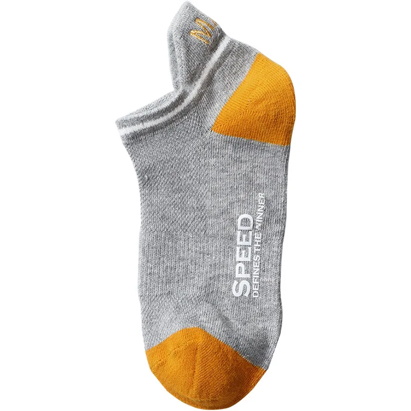 Socks Men's Cotton Socks Men's Boat Socks Low Cut Shallow Mouth Deodorant Thin Invisible Men's Socks Trend Sports Four Seasons