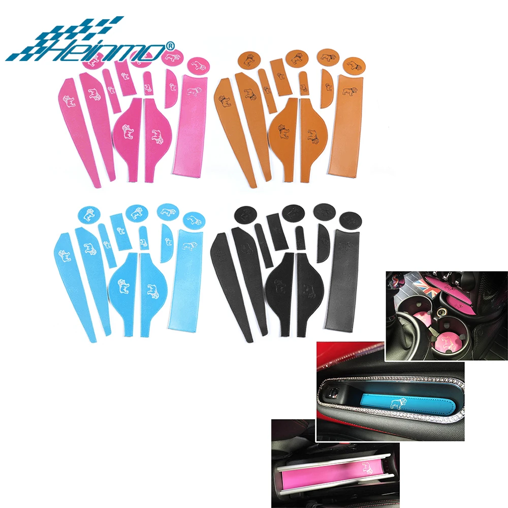 

Non Slip Gate Slot Mat Cup PU Pads for MINI Cooper R60 for MINI R 60 Car Interior Water Coaster Door Groove Mats Stickers Parts