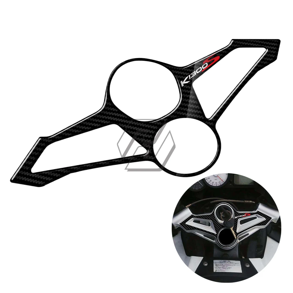

3D Carbon-look Upper Triple Yoke Cover Protector Case for BMW K1300S 2009-2016