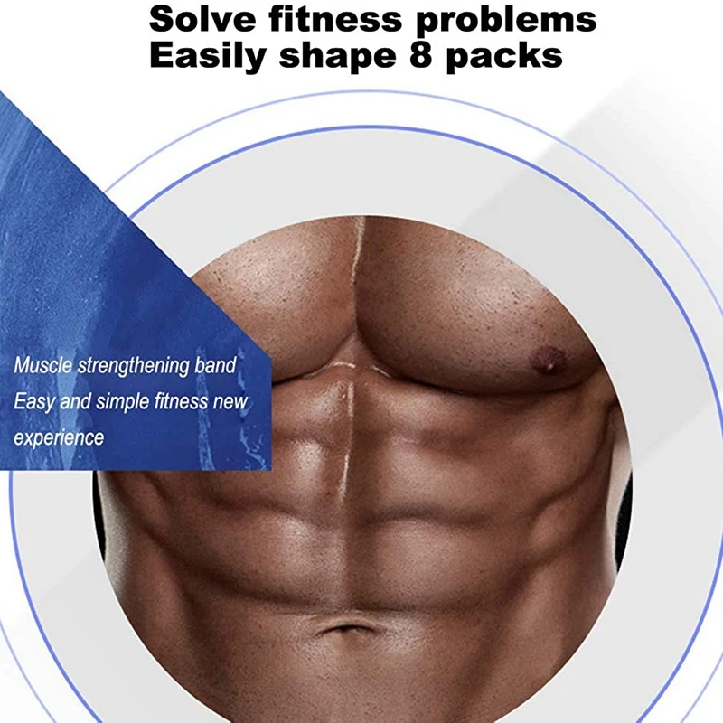 Ремень электрический EMS для похудения тренажер мышц тонизирующий пояс 6 режимов