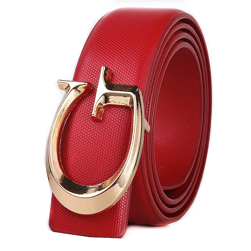 

Design G Letter Buckle High Quality Genuine Leather Mens Woman Belts Casual Fashion Smooth Buckle Belt Luxury Belt Width 3.3cm