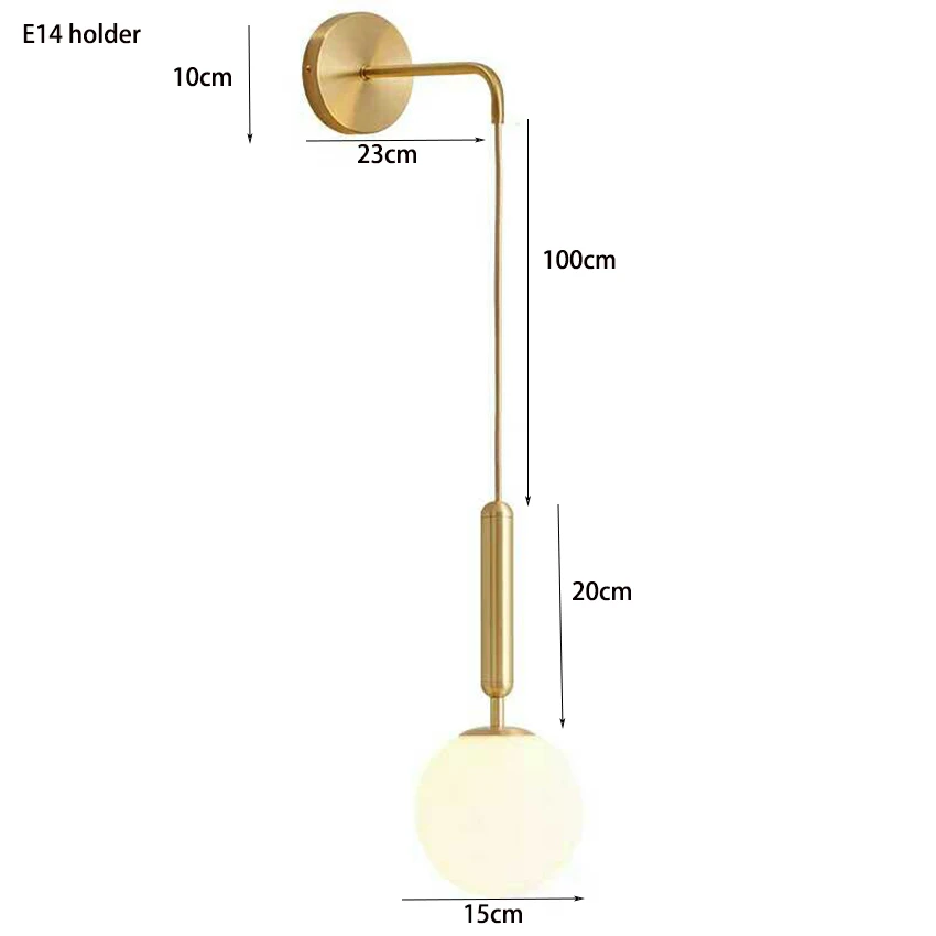 Настенный светодиодный светильник в скандинавском стиле современный