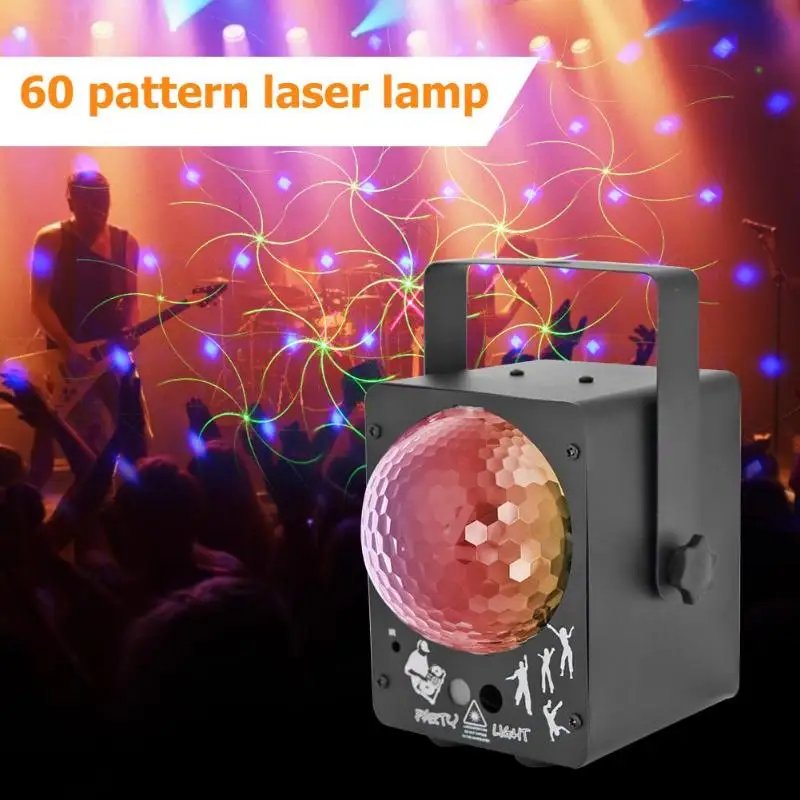 60/90 узор RGB диско светильник светодиодный лазерный проектор сценический par DJ звук