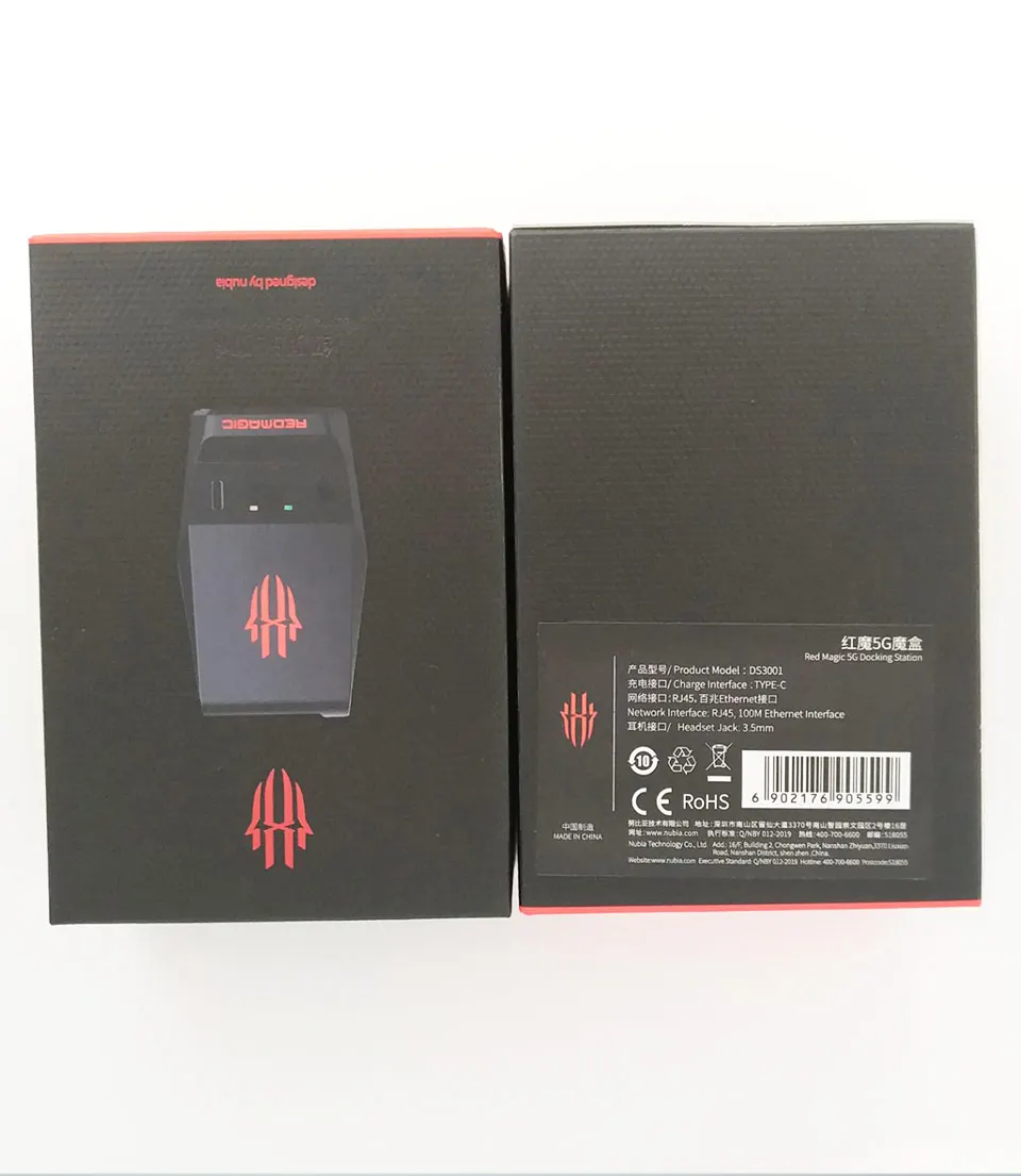

Original nubia Docking station for nubia Red Magic 5G mobile Phone 3.5mm Earphone Type C Charging 5G Network Dock Station