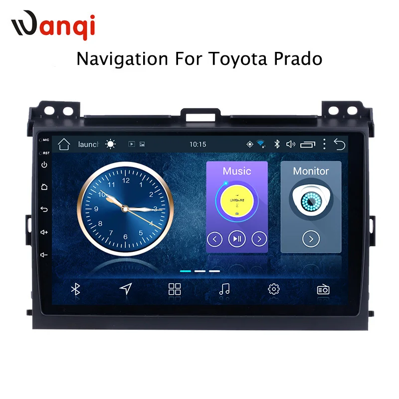 9 дюймов Android 8 1 для Toyota Prado 2004 2009 HD Автомобильный DVD плеер GPS навигация радио