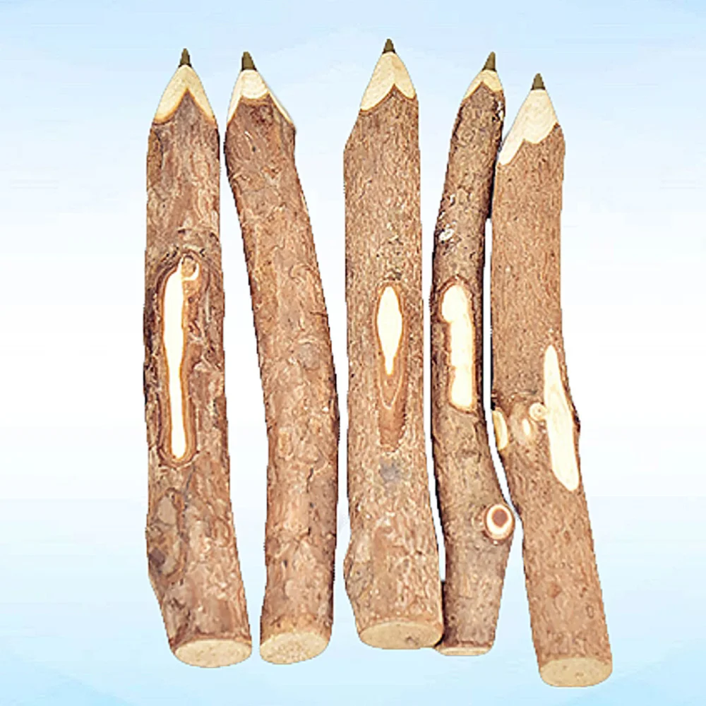 

3pcs Wood Twig Pen Wood Point Pen Wood Craft Pen Creative Point Pen Size and Color Random