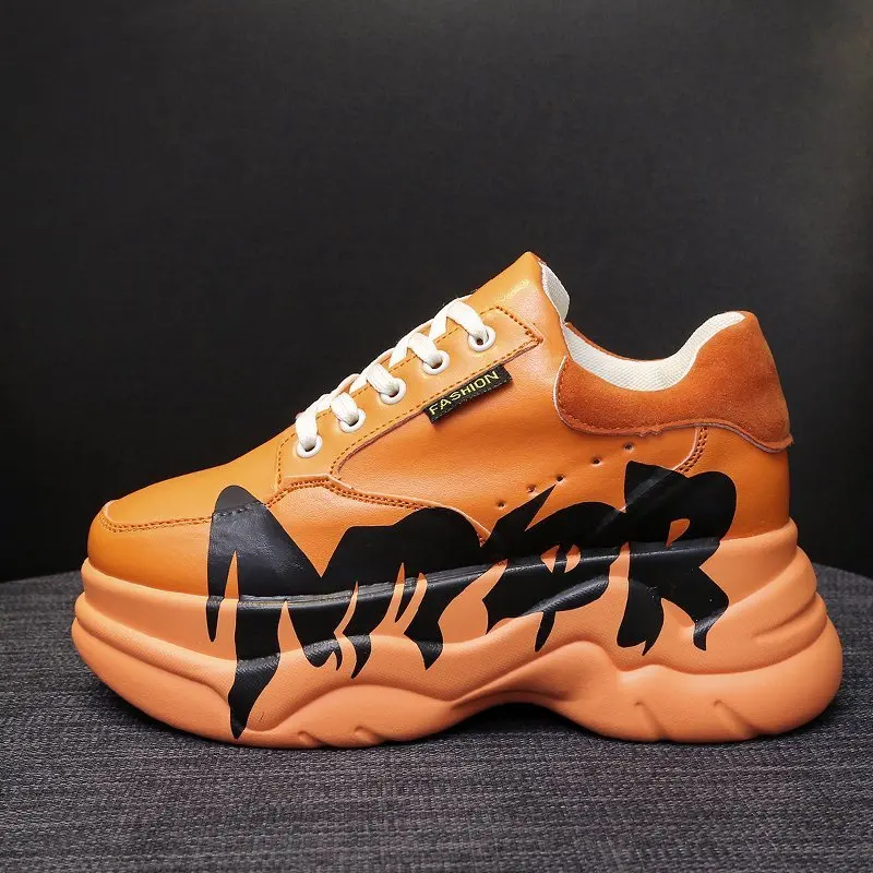 

2021 New Shoes Women Sneakers Fashion Thick Bottom Sport Ladies Vulcanized Shoes Platform Chunky Sneakers Woman Chaussure Femme