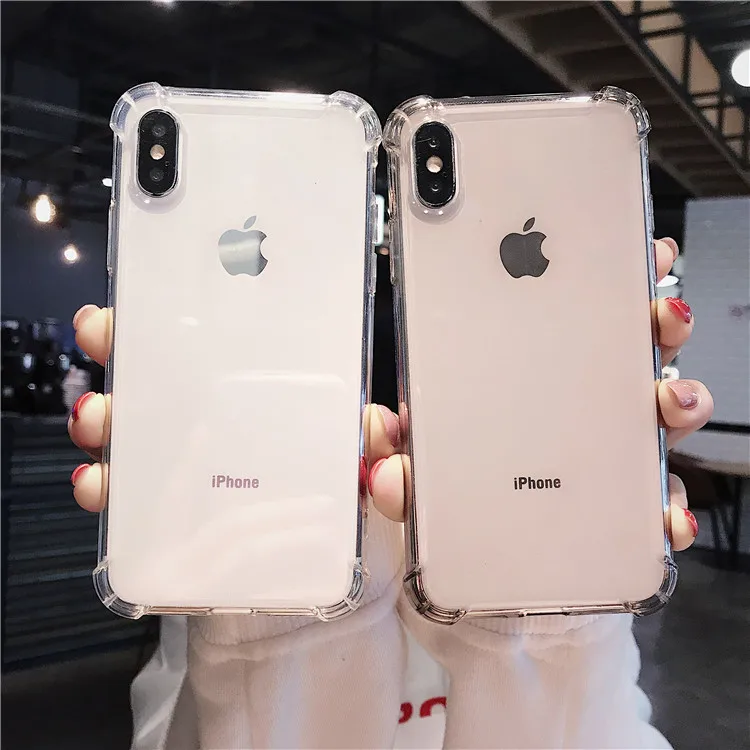 Роскошный противоударный Прозрачный чехол для iPhone X XS Max XR силиконовый телефона 7