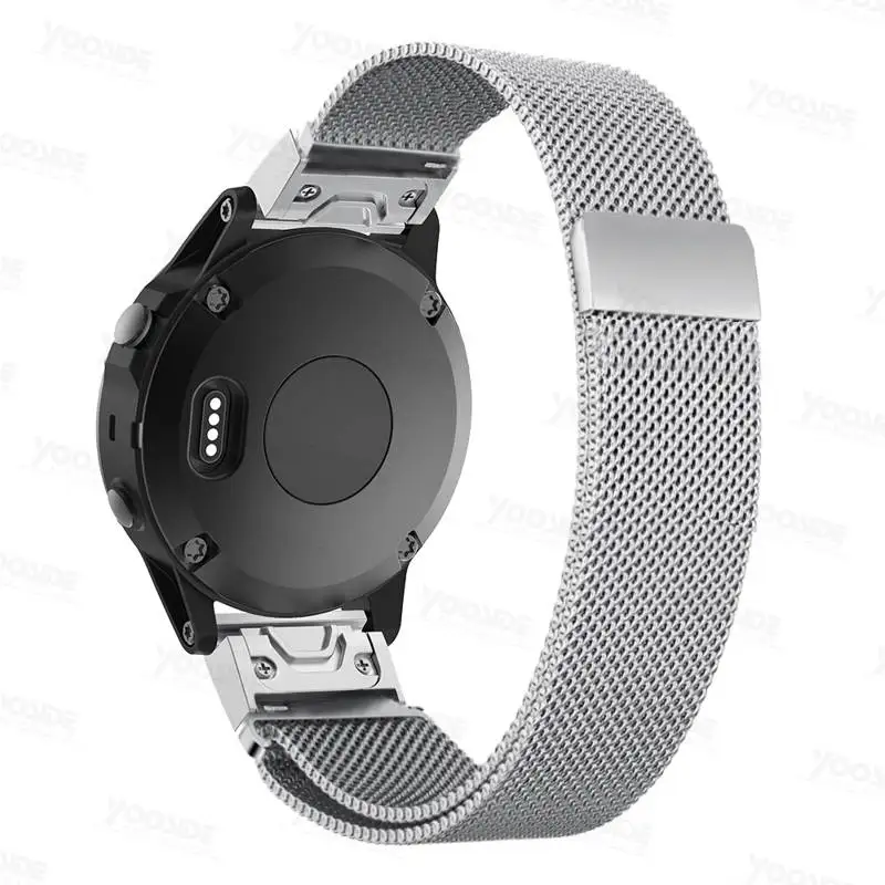 Fenix 6X26 мм Quick Fit ремешок для часов Миланская Петля из нержавеющей стали ремешок для Garmin 5X Plus/Fenix 3/3 ч/спуск Mk1