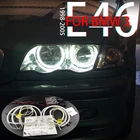 Высококачественный Комплект ангельские глазки CCFL, теплое белое кольцо с ореолом для BMW 3 серии E46 325i 325xi 330i 330xi 1999-2005 Demon Eye