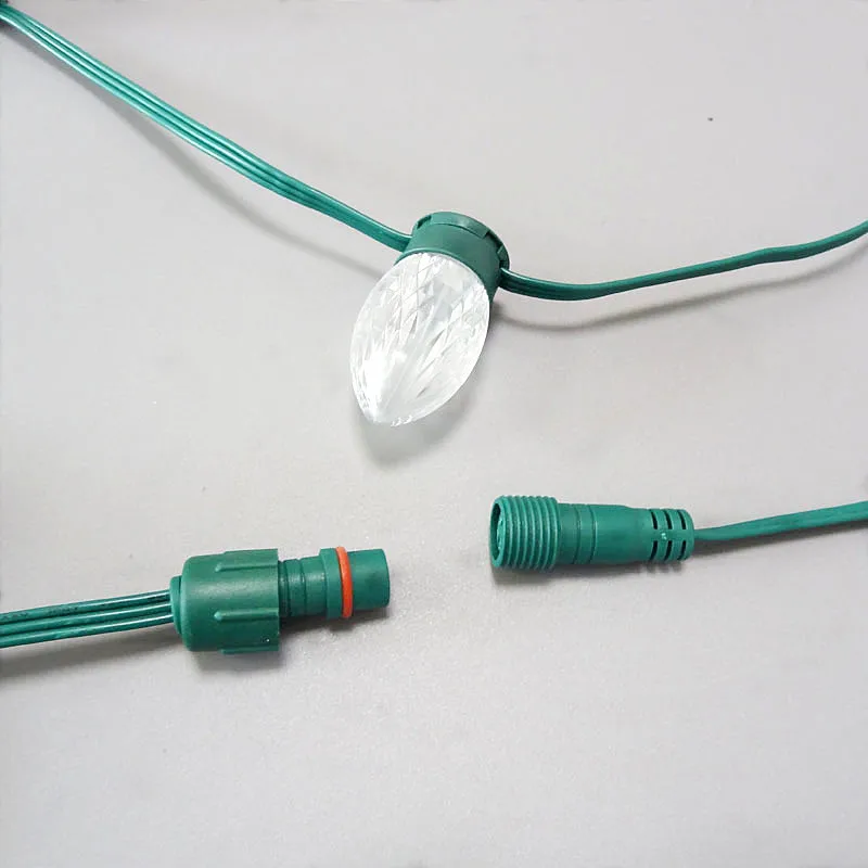 50 узлов адресуемых RGB S24 DC12V WS2811 Светодиодный Рождественский пиксельный струнный