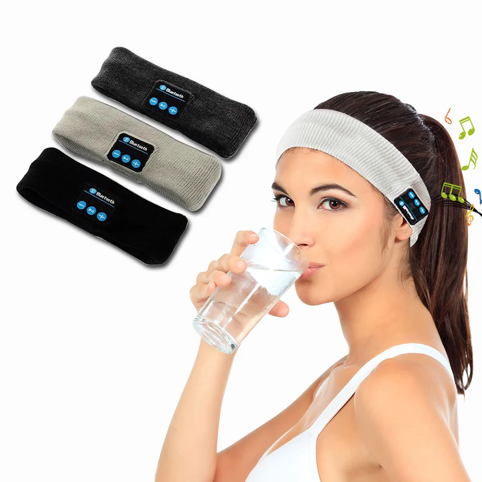 BOJB Bluetooth Музыка головной убор головные уборы для сна Наушники Спикер Runing Headset