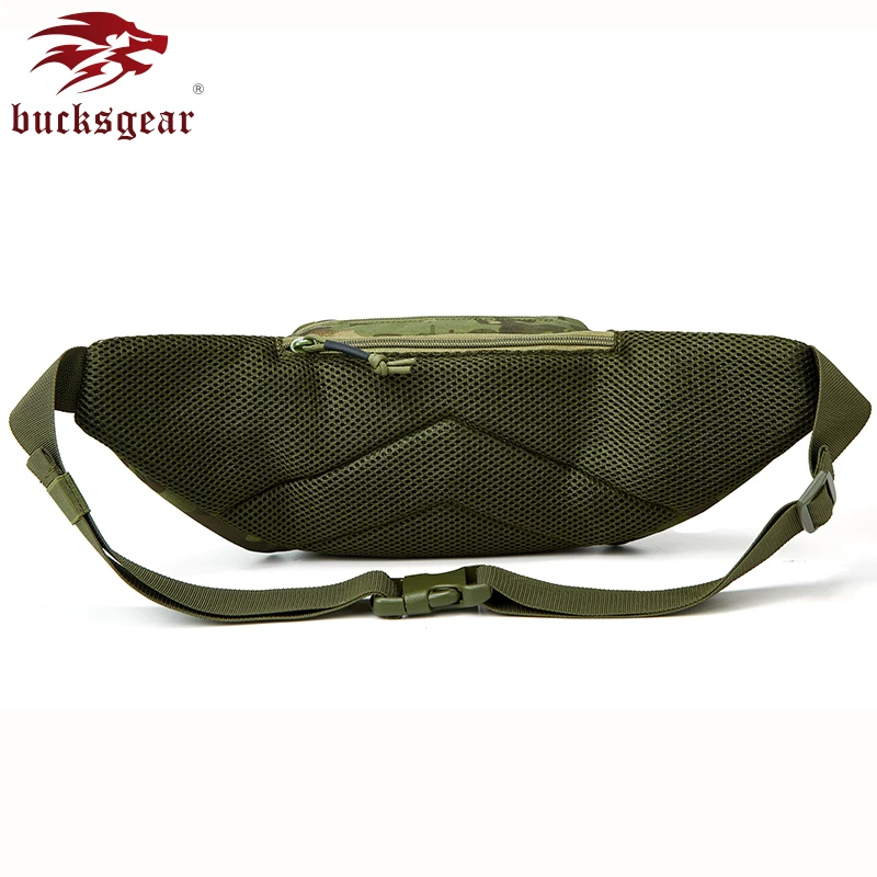Tactical Waist Bag Sling Bag Adjustable Comfortable Camouflage Functional MOLLE System Durable For Outdoor Trekking Hiking